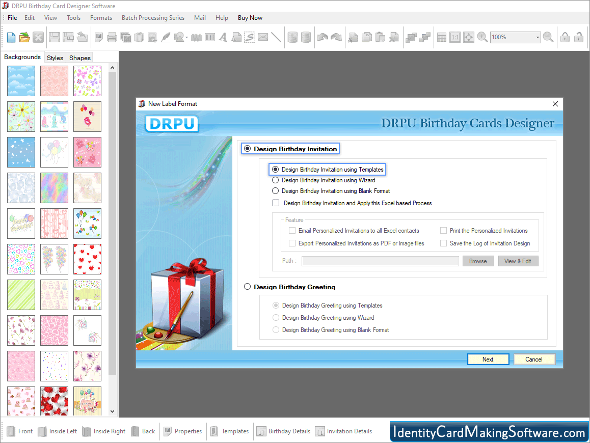 Birthday Card Making Software