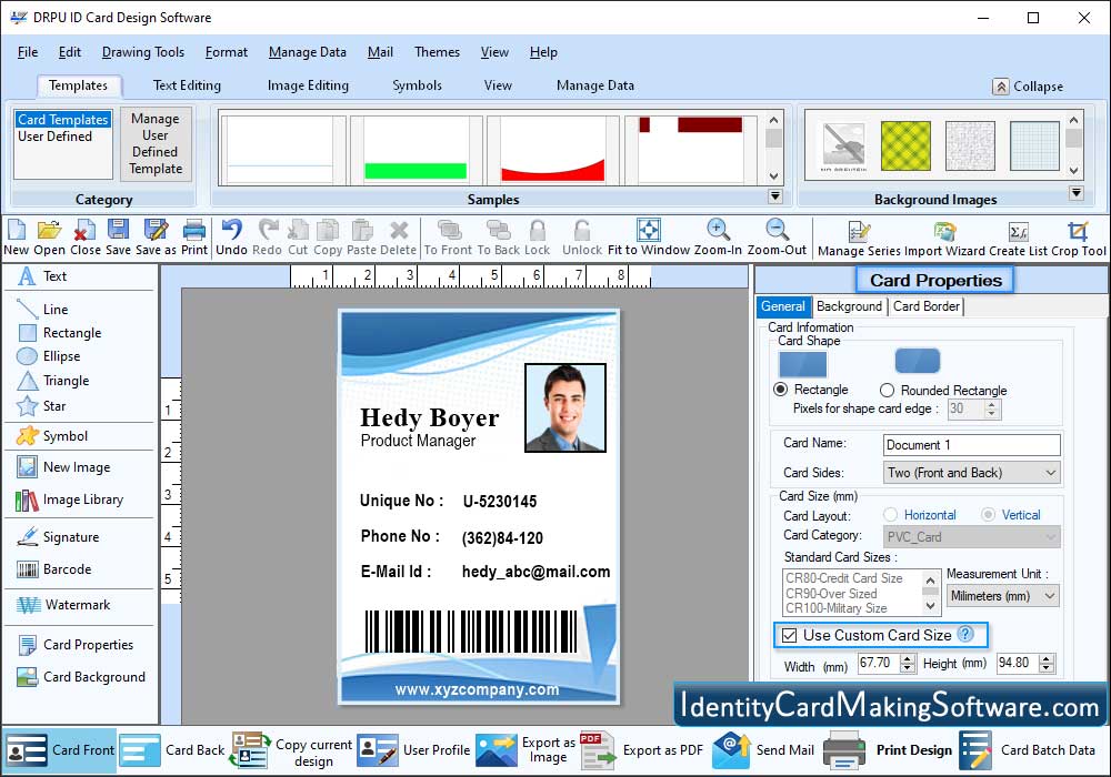 ID Card Maker Format