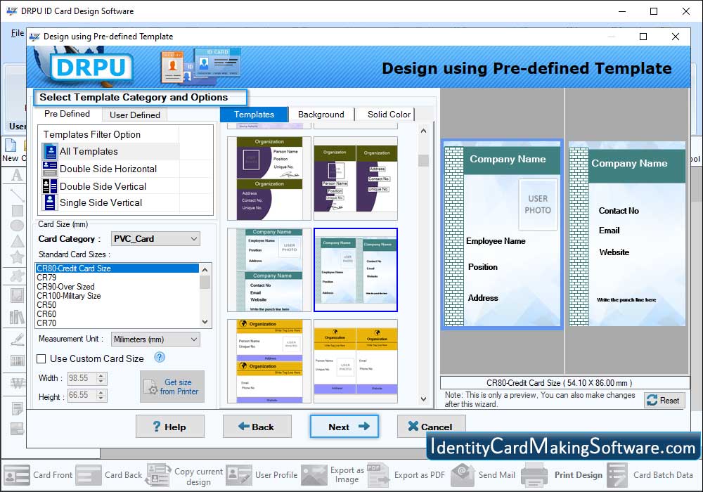 Identity Card Making Software