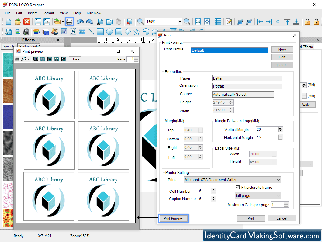 Logo Maker Software Print Preview