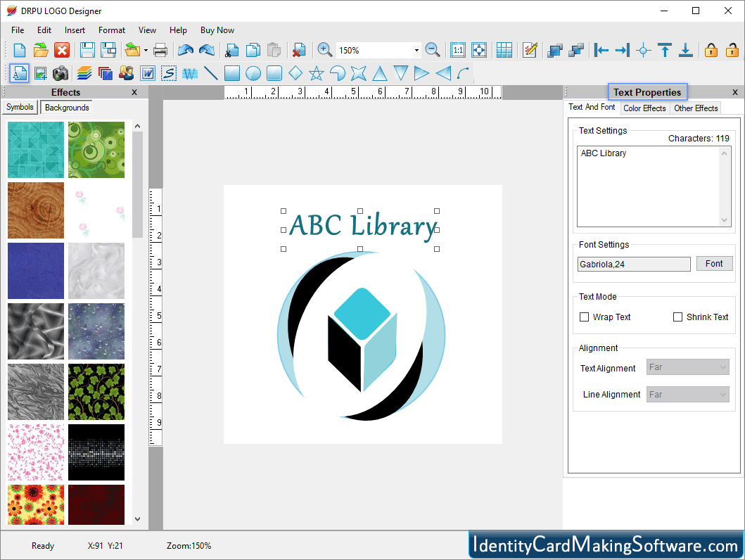 Logo Maker Software Text Properties