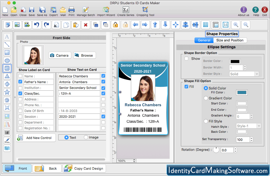 Students ID Cards Maker for Mac