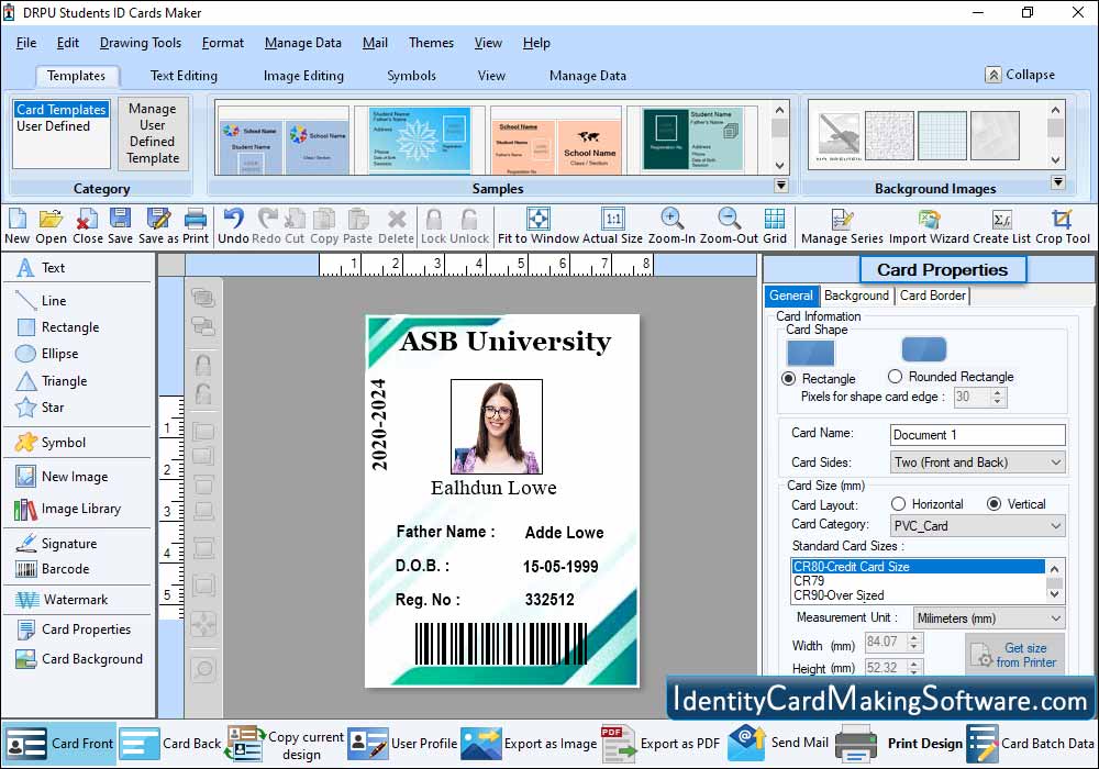 Student ID Card Maker Software