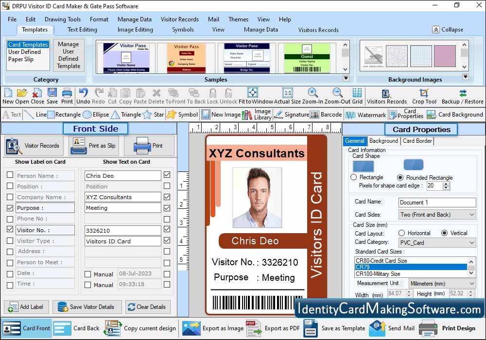Gate Pass Maker and Records Management software